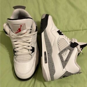 White and Gray jordan 4s